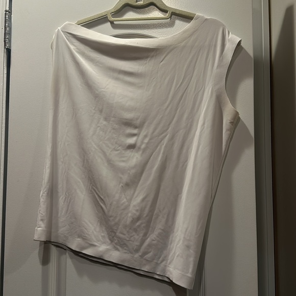 Norma Kamali drop shoulder top size small white - Picture 10 of 12